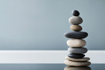 a stack of balancing stones