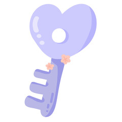 Key heart shape
