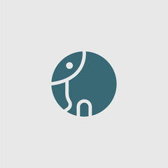 simple elephant logo concept suitable for your business or brand