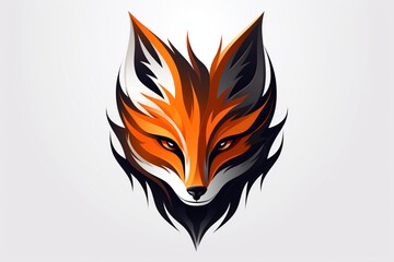 flames on white background