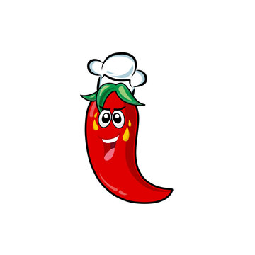 Spicy and hot red chilies vector characters