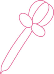 Cute Flower Balloon Tulip Illustration