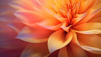 Fototapeta premium Vibrant Abstract Blossom in Radiant Hues