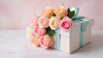 Celebration Greeting Card with Elegant Gift Box