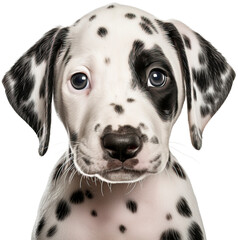 Baby English Setter isolated on transparent background. PNG