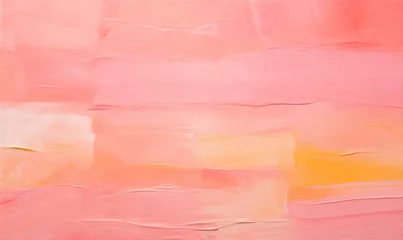 Fotobehang Acrylic paint strokes. Abstract background in pink colors, Generative AI © simba kim