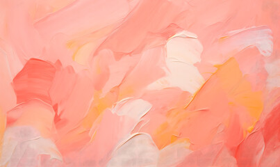 Acrylic paint strokes. Abstract background in pink colors, Generative AI