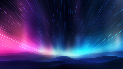 Aurora Over Dunes - blue to pink gradient background
