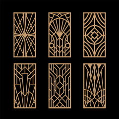 Laser Cut Panel Vintage Art Deco Designs