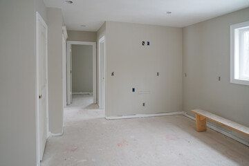 new built house interior room