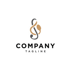 Music Spoon logo icon vector template.eps