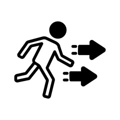 Solid black icon for Go