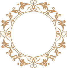  Circle Rococo Frame Monogram
