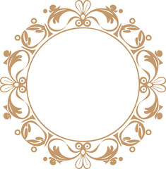  Circle Rococo Frame Monogram