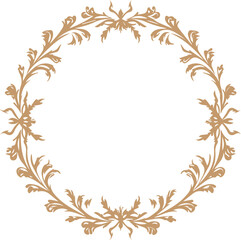  Circle Rococo Frame Monogram