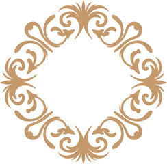  Circle Rococo Frame Monogram