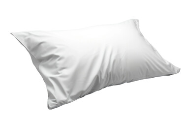 Indulge in Eco-Friendly Luxury with an Organic Cotton Natural Pillowcase on White or PNG Transparent Background