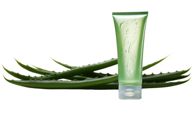 Infuse Your Beauty Regimen with the Organic Goodness of Aloe Vera on White or PNG Transparent Background