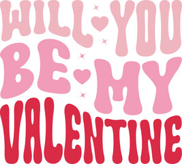 Valentine Retro SVG design cut files