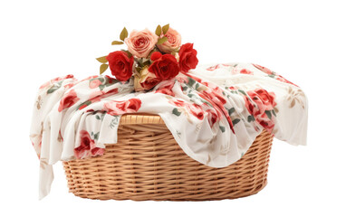 Trendy Floral Dress for Women, Gracefully Stored Inside Wardrobes on White or PNG Transparent Background