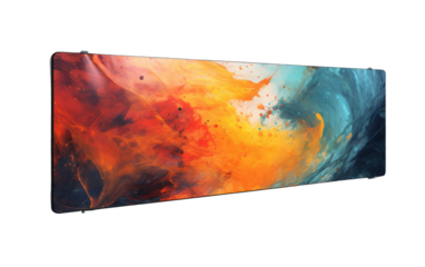 Sleek and Stylish Modern Wall Mounted Electric Panel Heater on White or PNG Transparent Background