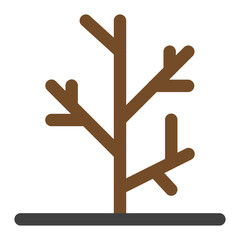 Tree branch icon in color style. Simple nature vector — pixel-perfect icon.