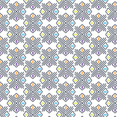 Seamless modern geometric repeating pattern