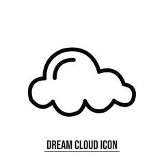 Cloud icon vector illustration. cloud sign and symbol used in web.