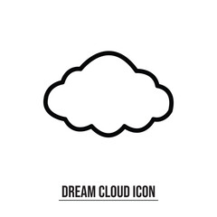 Cloud icon vector illustration. cloud sign and symbol used in web.