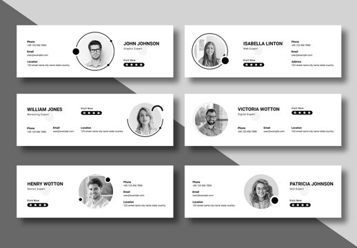 Creative Email Signature Layout