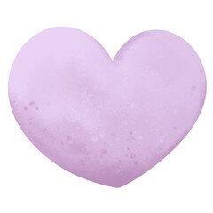 Purple Heart in Valentines Day element png file