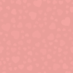 romantic pink hearts background print. Valentine's day holiday backdrop texture, romantic wedding design.