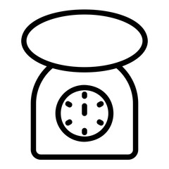 kitchen scale outline icon