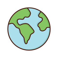 Globe world icon vector on trendy design