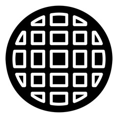waffle glyph icon