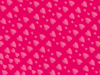 Hearts background with modern ornaments, red color, perfect for valentines, letters, gifts, prizes, surprises, etc.