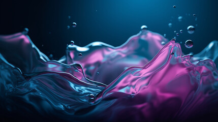 Texture, detail, micro, aesthetic, bright color, pink and blue, water wave, clear and bright