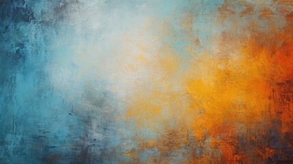 Modern impressionism technique. Wall poster print template. Abstract painting art. Hand drawn by dry brush of paint background texture. Oil painting style - obrazy, fototapety, plakaty