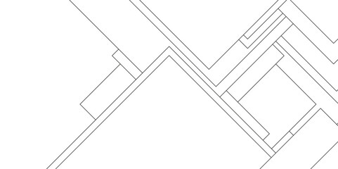 Abstract background of white Business cards with lines, Connected lines with geometric stripes,  Industrial construction design of houses with geometric lines, modern geometric background with lines.