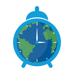 Fototapeta premium Earth Hour Illustration