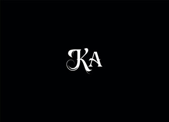 KA  initial logo design and creative logo