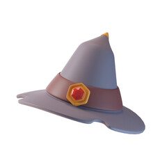 Wizard Hat 3d icon illustration