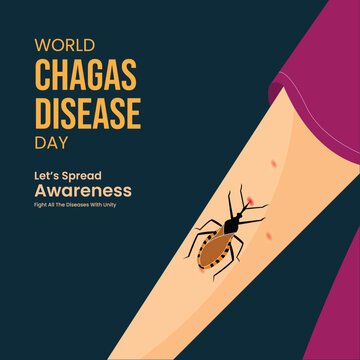 World Chagas Disease Day, banner, poster, social media post, vector illustration, awareness, April 14, World parasite Day, international, typography, banner, brochure, flyer, American Trypanosomiasis