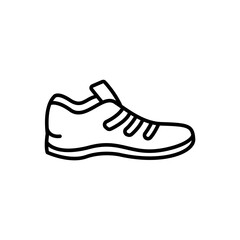 Sport shoes outline icons, minimalist vector illustration ,simple transparent graphic element .Isolated on white background