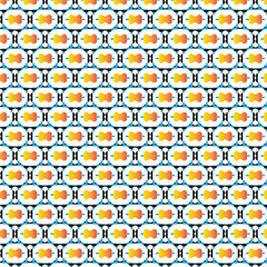Seamless modern geometric repeating pattern