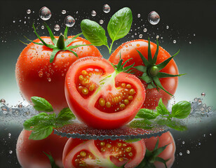 tomatoes and water