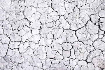 Seamless patterns dry ground cracked texture grey light top view background - obrazy, fototapety, plakaty