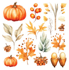 thanksgiving promotion elements invitation october halloween ornament harvest label seasonal pos