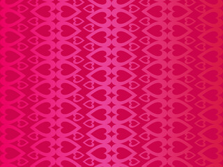 Hearts background with modern ornaments, red color, perfect for valentines, letters, gifts, prizes, surprises, etc.