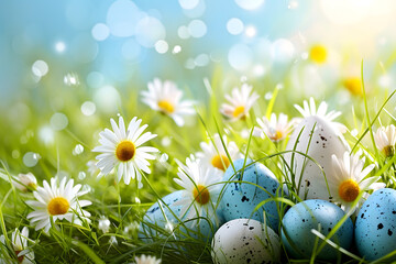 easter card, easter bunny with eggs, easter eggs and flowers, easter eggs in a basket, easter eggs and flowers on a white background, easter wall paper and background for social media